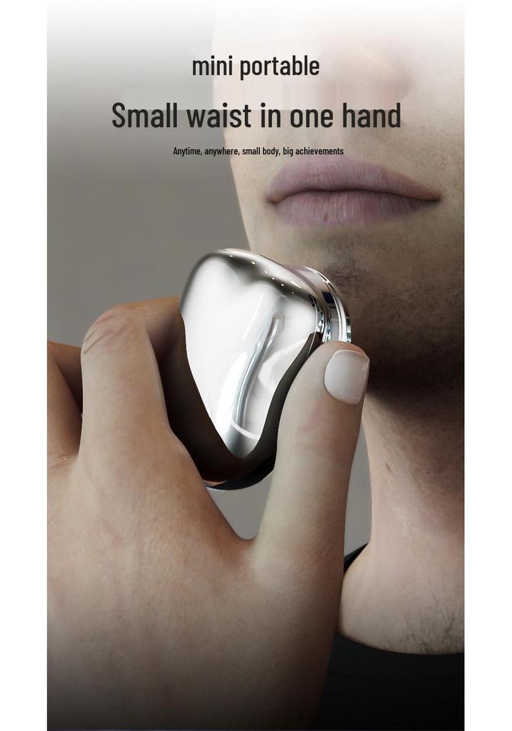 Portable Mini Electric Shaver - Rechargeable, Easy-to-Clean Razor with Long Battery Life for Men