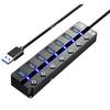 USB 3.0 7-Port Type-C Hub with Independent Switches