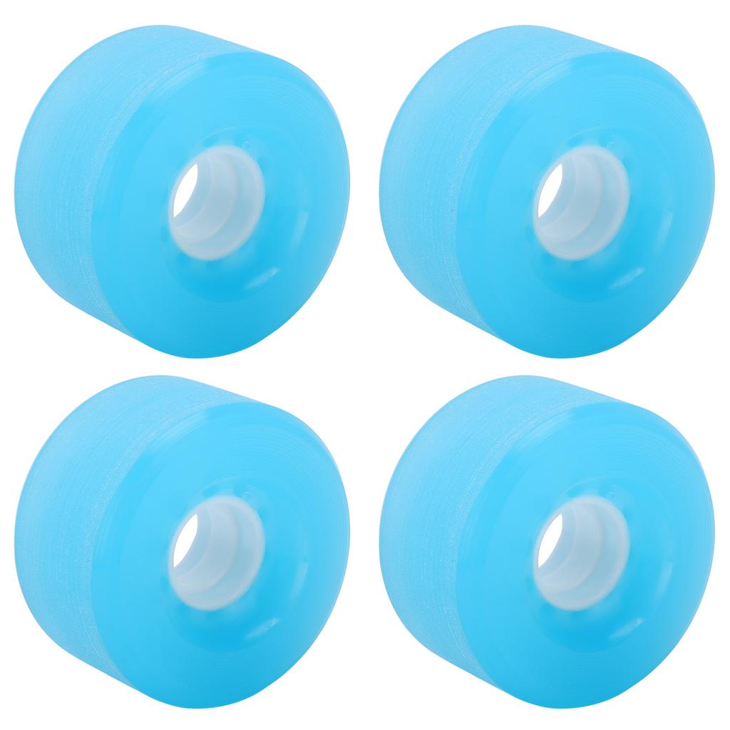 PUENTE 4pcs 70x42mm Skateboard Wheels 80A Longboard Cruiser Wheels Replacement PartsBlue