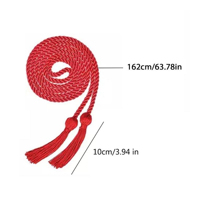 652F Celebratory Gold Graduation Cord With Tassels, 67Inch Graduation Cord