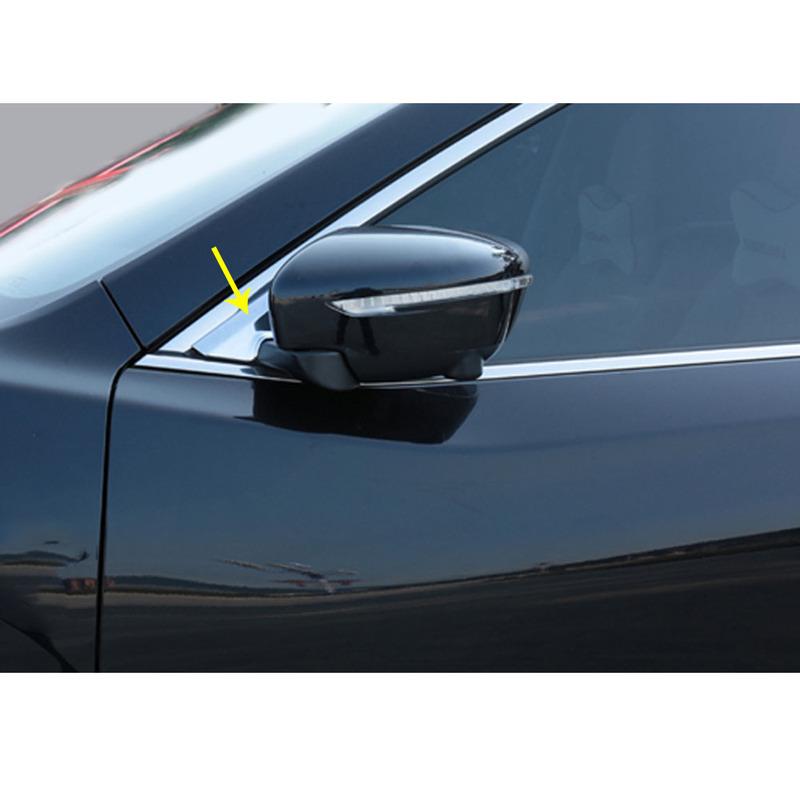 Cover Door Mirror Window Glass Front Side Trim Triangle Stick For Nissan X-Trail T32/Rogue 2014 2015 2016 2017 2018
