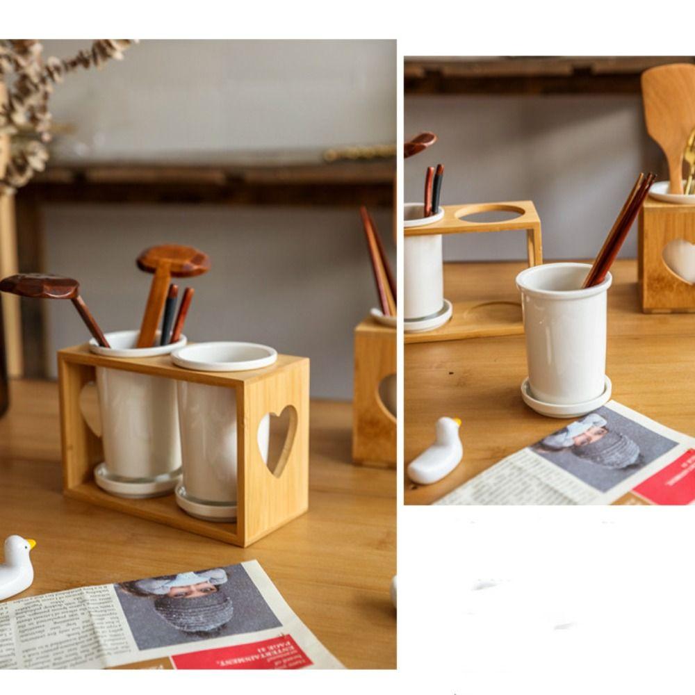 Ceramic Chopstick Holder Anti-mildew Tableware Holder Utensil Organizer  Home Decoration