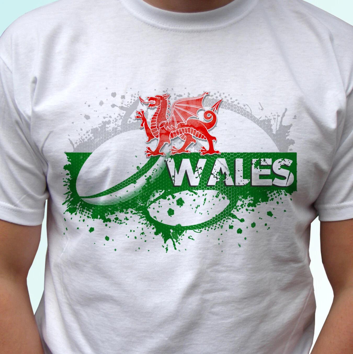 

Wales Rugby flag white kids boys T-Shirt Rugger top tee football gift design all sizes 130