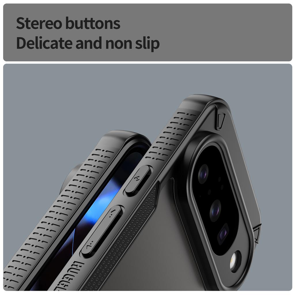 For Google Pixel 10 Pro Case WANLONFENG MFFJ Series Anti Drop TPU Phone Back Cover with Screen Film