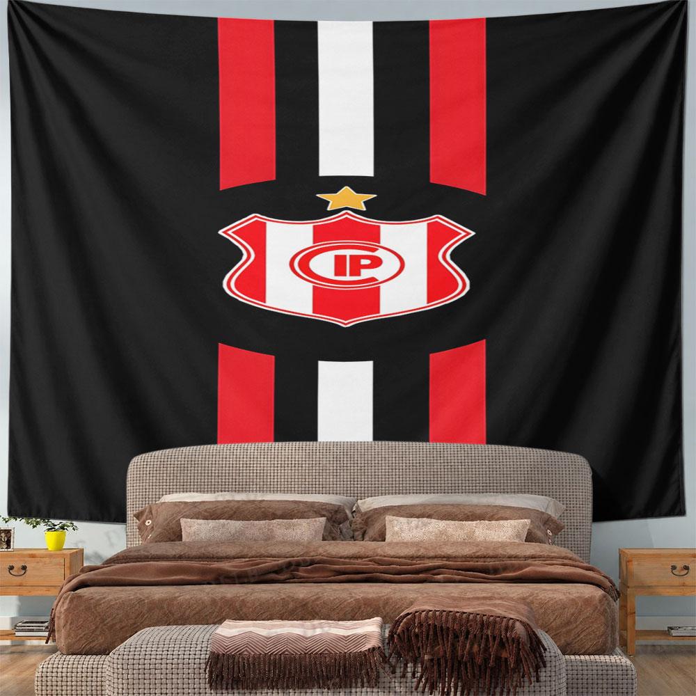 Red and Black Shield with IP Logo Pattern Wall Hanging Tapestry Decorative Tapestry Home Decor for Bedroom and Living Room
