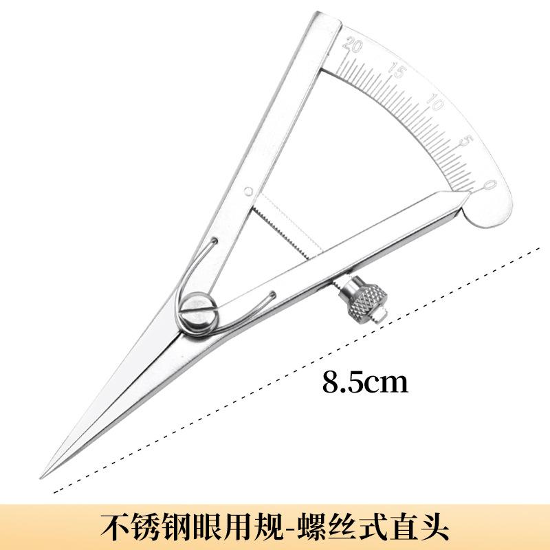 Eyelid Measurement Ruler Stainless Steel Eye Gauge Accurate Double Eyelid Surgery Measurements Portable Eye Tool for Home Travel