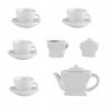 Tea Set Painting Cups Butterflies Plaster Figures Plaster Paints