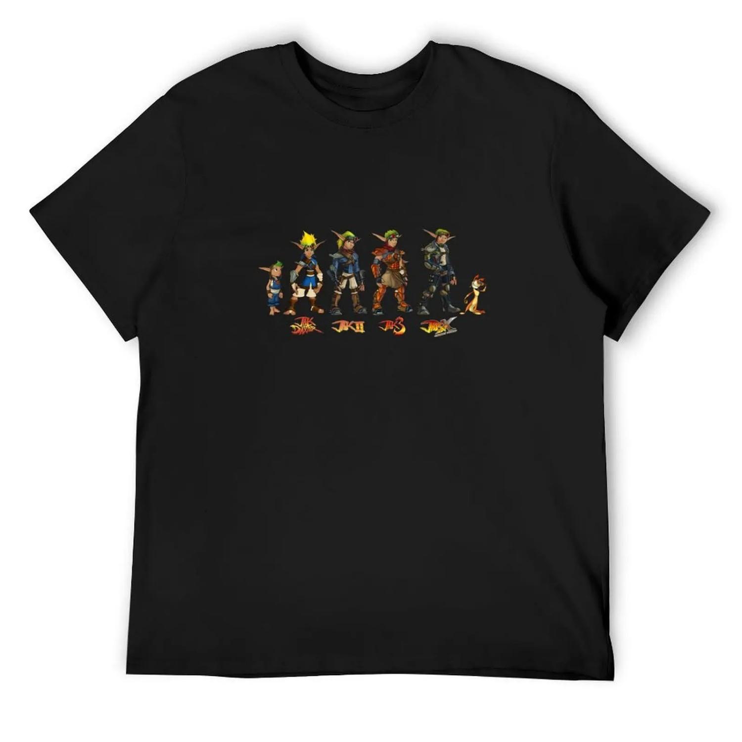 Jak and Daxter Saga - Full Colour T-Shirt cute tops baggy shirts men graphic t shirts S