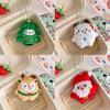Plush Keychain Christmas Santa Claus Xmas Tree Deer Stuffed Doll Bag Decor Gift