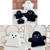 Creative Ghost Plush Throw Pillow With Soft Velvet Cover For Halloween Decor And Comfort