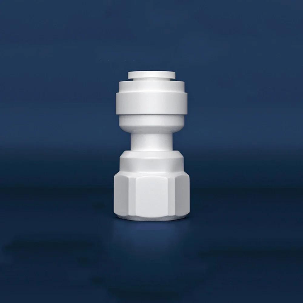 Fit 6.35mm Tube X Male Female Thread 1/2" BSP POM Quick Fitting Connector For Aquarium RO Water Filter Reverse Osmosis System