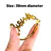 1/5PCS Fashion Letter Napkin Ring New Gold Silver Bismillah Napkin Rings Western Restaurant Hotel Wedding Party Home Decoration