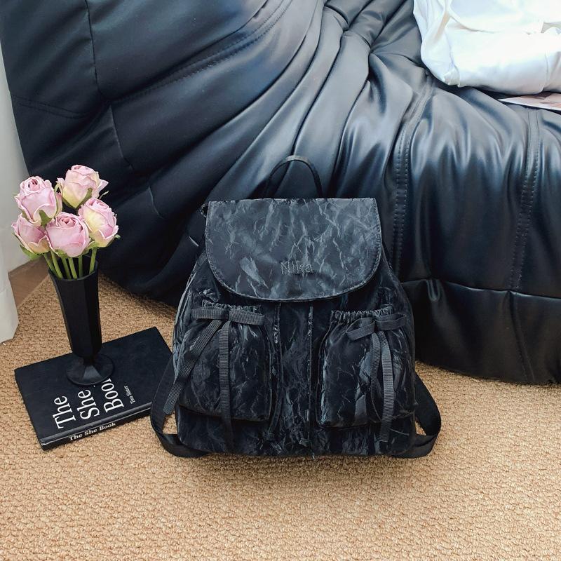 Schoolbag Fashion Bow Backpack College Student Class Bag Women's 1011 Summer New Large Capacity Backpack Wholesale
