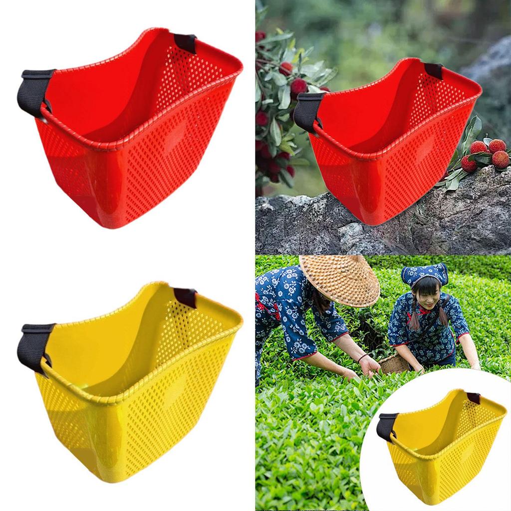 Fruit Picking Basket with Adjustable Strap for Gardening Shopping Harvesting