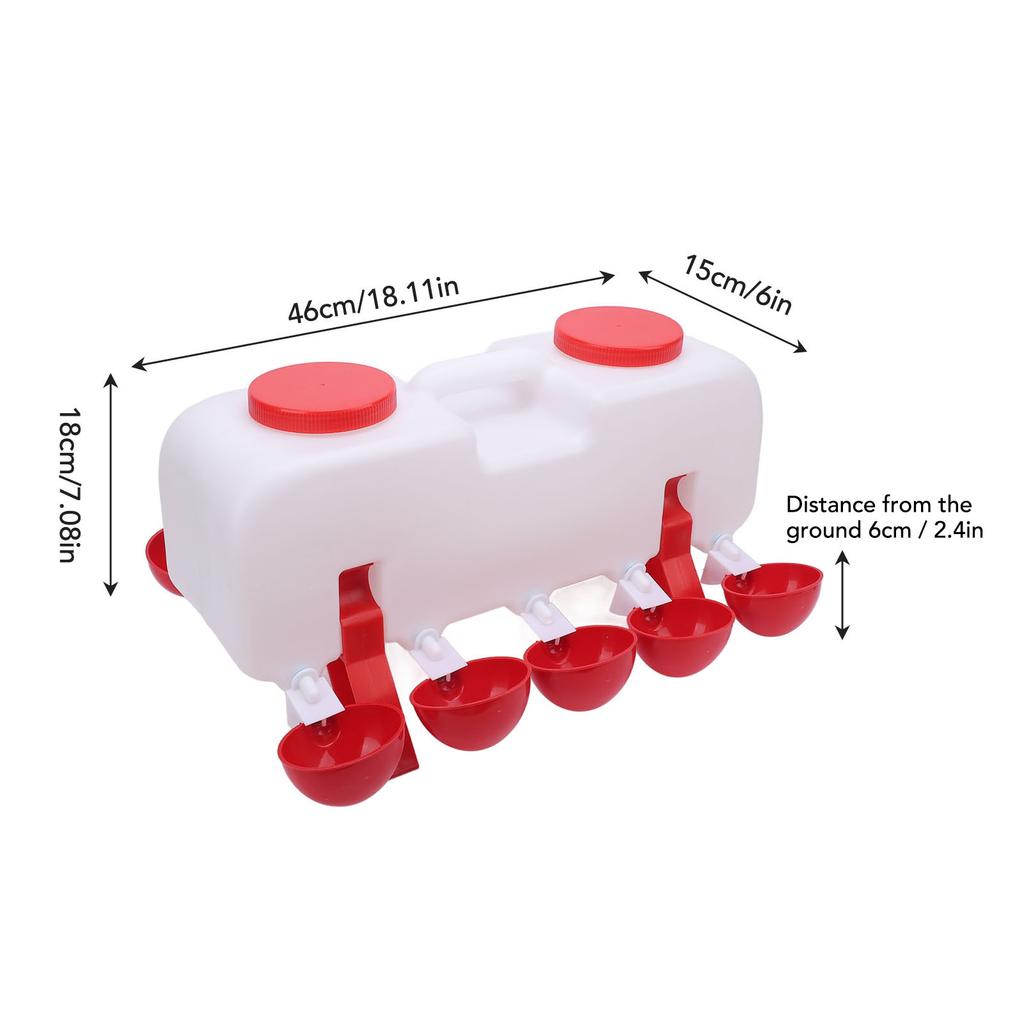 Self Filling Chicken Water Dispenser Long Lasting Sturdy Automatic Chicken Water Feeder Effortless Use Large Capacity for Duck