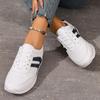 Women's Autumn Lace-Up Soft-Soled Flat Anti-Slip Casual Running Sports Shoes, Available In Large Sizes.