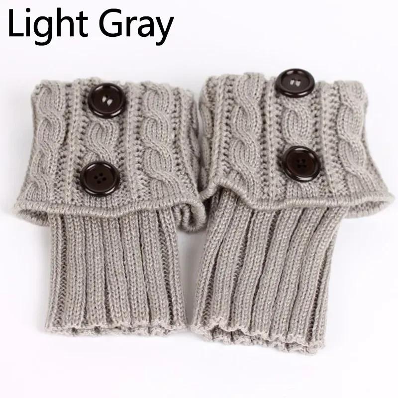 

Зимние вязаные манжеты для ботинок женские с кабельным узором, носки до щиколотки, уютные короткие гетры, нескользящие мягкие чехлы для ног для осени и холодного сезона 1Pairs серый