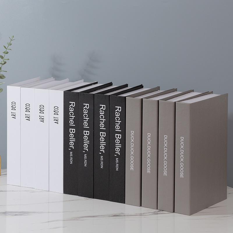 Minimalist Faux Book Decor for Living Room Display