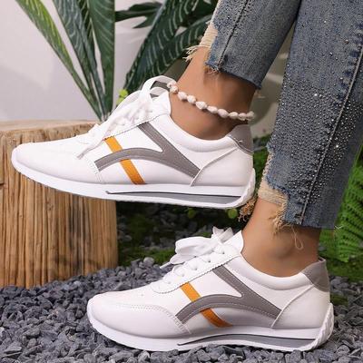 Mode Damen Modische Vielseitige Leichte Sport-Sneakers 2024 Herbst Neuer Stil Schnürschuhe Atmungsaktive Sport Forrest Gump Schuhe