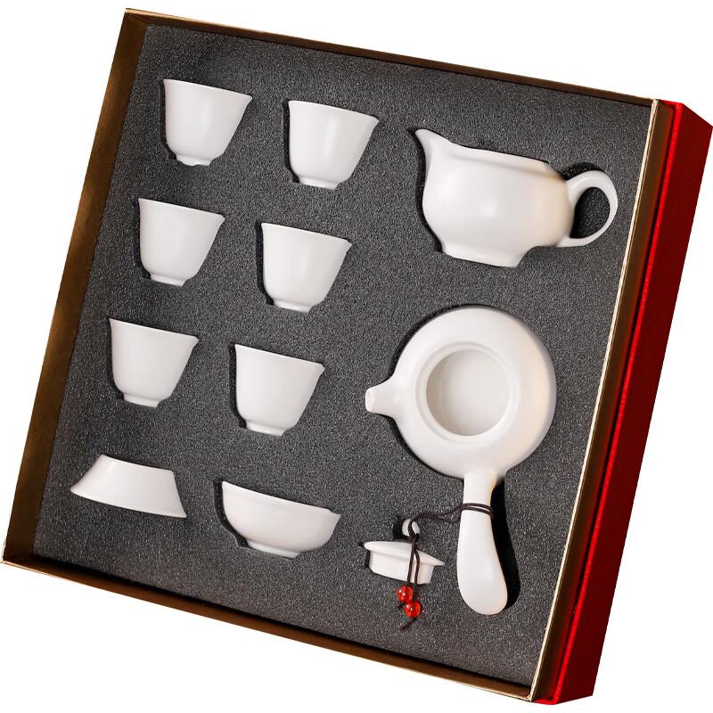 

Wushiyuan Ding Kiln Side Handle Tea Set (10-Piece)