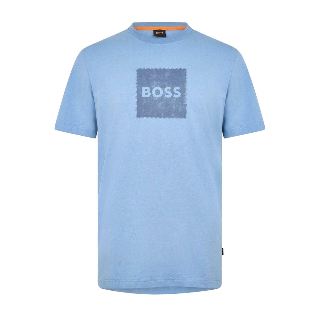 BOSS T-shirt da uomo in cotone con logo cucito