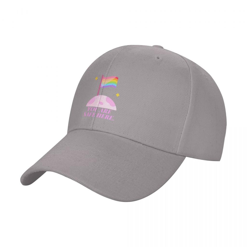 You Are Safe Here Pastel Baseball Cap Trucker Hat tactical cap Military Cap Man Luxury Man Hat Male Women's