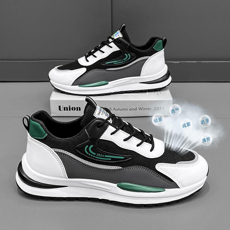 Autumn/Winter Men's Waterproof Leather Shoes Sports Fleece-Lined Casual Sneakers Breathable Rubber Sole Open-Laced Shoes