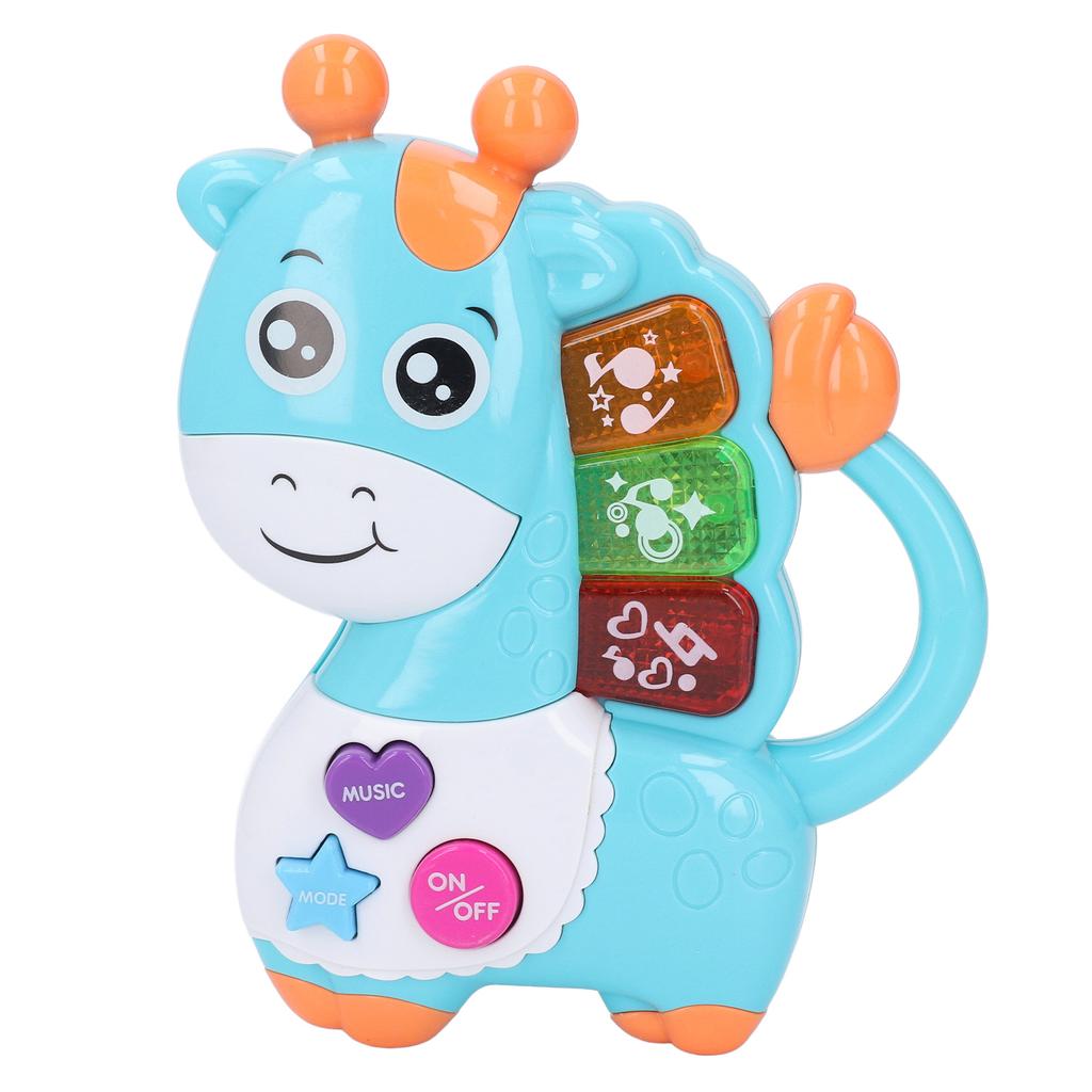 Pädagogisches Giraffen-Tastaturspielzeug Tier Baby Musikalisches Spielzeug Cartoon Giraffe Elektronisches Klavierspielzeug für