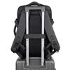 Men's Business Backpack: High-End, Expandable, Large Capacity, Water-Repellent Laptop Bag with Leather Film