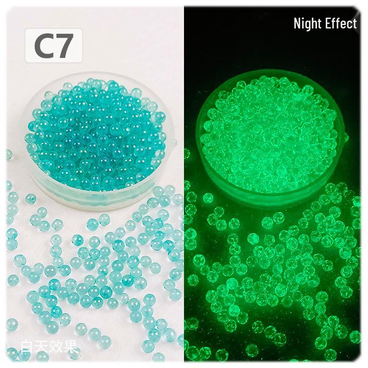 

YALEDUO Светящиеся Долговечные Прозрачные Стеклянные Круглые Бусины 3,5 мм для Ювелирных Изделий и Прямых Эфиров 3-3.5MM, 450g per pack