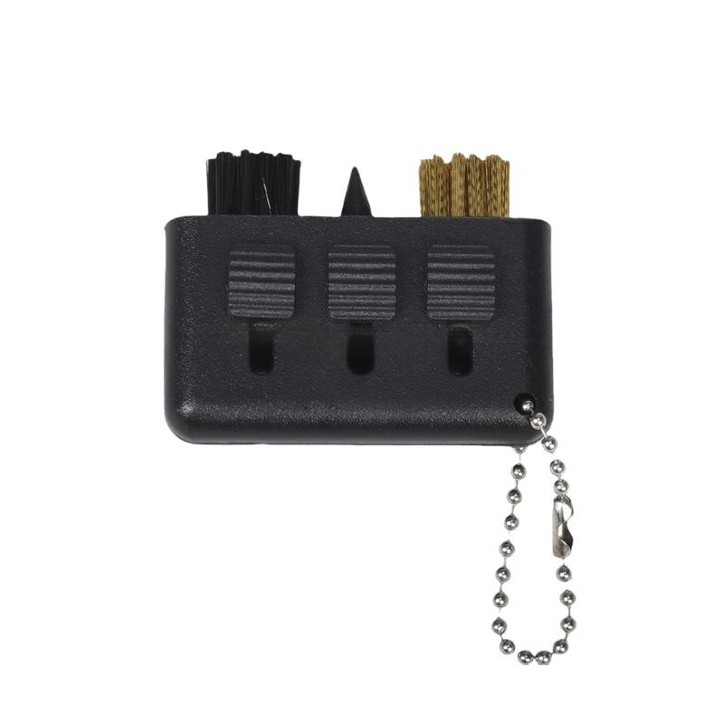 3 in 1 Retractable Golf Cart Brush Multiple Use Golf Slot Cleaning Brush Portable Pocket Size Golf Cleaning Tool