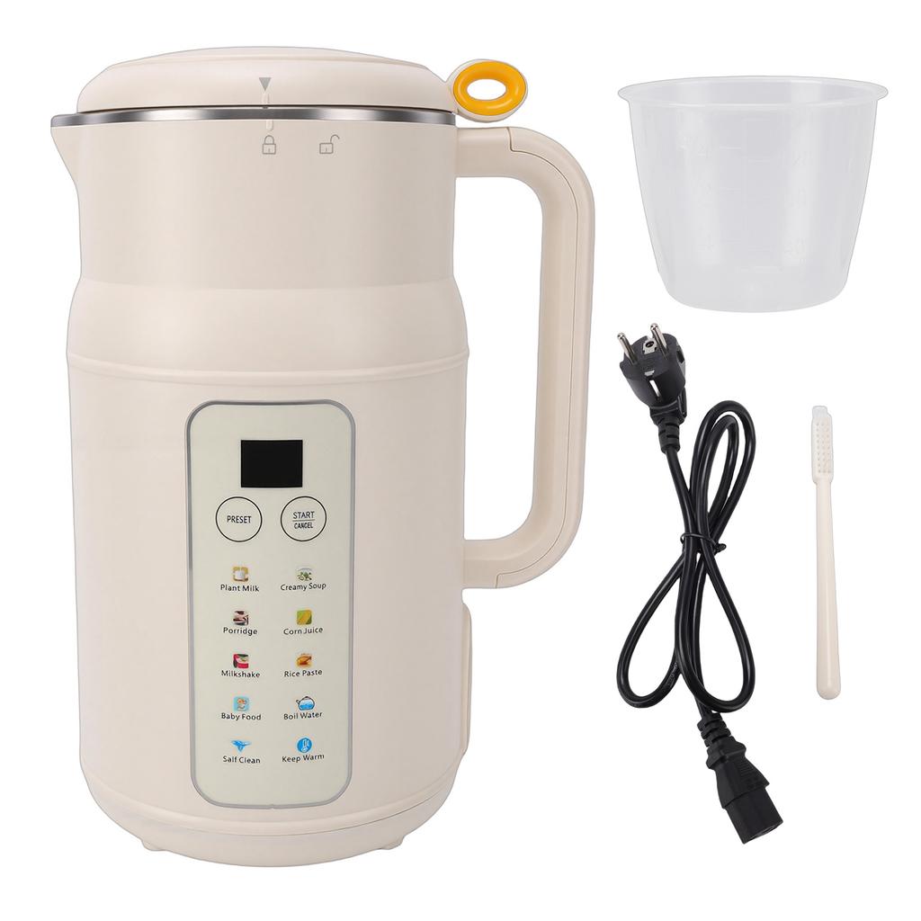 800ml Macchina per Latte di Noci Frullatore Impermeabile Silenzioso Automatica per Latte di Soia con Timer Intelligente per Uso Domestico Spina UE