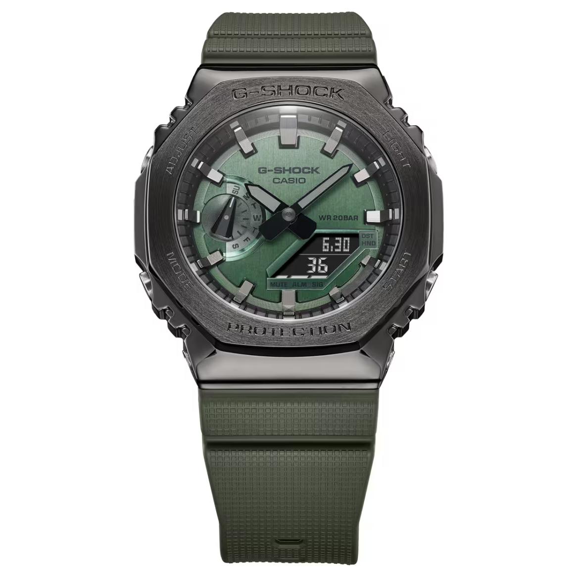 CASIO Men Full Metal Series Green Watch GM-2100B-3APR- Green Dial