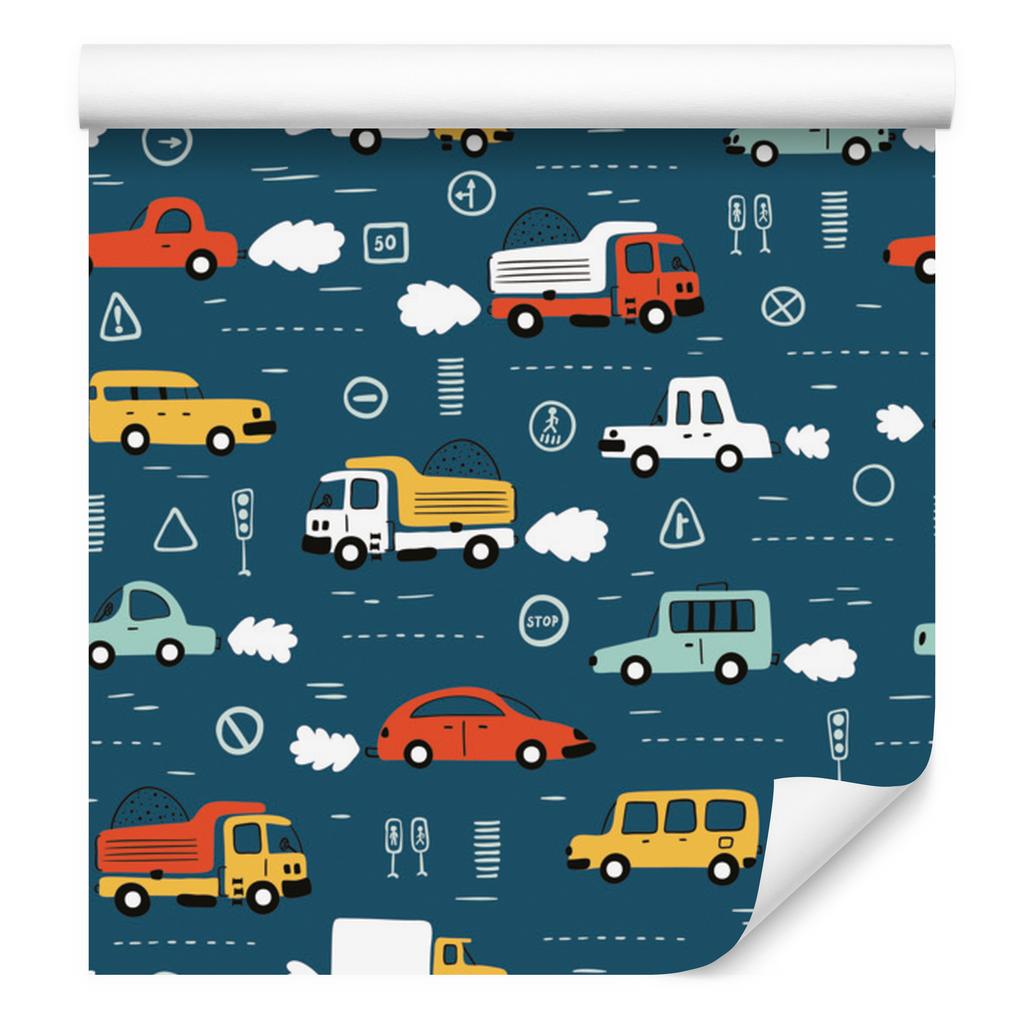 Wallpaper Cars and colorful cars for living room and bedroom 50x1000