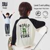 Boys' Little Monster Print Raglan Polo T-Shirt