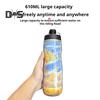 610ML Bicycle Water Bottle with Dustproof Lid Large Capacity Insulated Portable Lightweight Outdoor Travel Sports Cycling Squeeze Drinking Bottle
