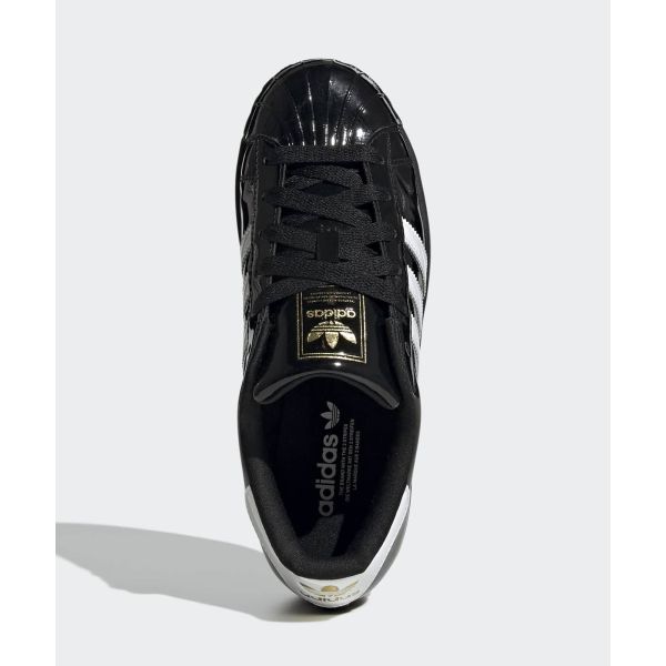 adidas Superstar 2 Core Black Cloud White Damen Sneaker Gold-Metallic JS4009