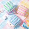 Lightweight Sanitary Napkin Storage Bag Striped Travel Coin Purse New Mini Zipper Organizer