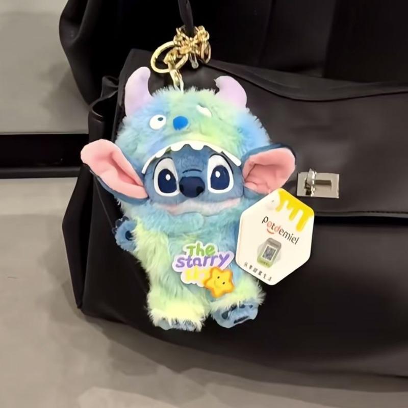 Disneys Stitch Cute Plush KeychainA Stitch Plush Bag Charm Accessory and Car Key Chain Perfect As A Holiday Gift or Toy