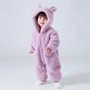Neugeborenen Baby Strampler Niedliche Fleece Kleinkind Junge Mädchen Overalls Kleinkind Kapuzen Schlafanzug