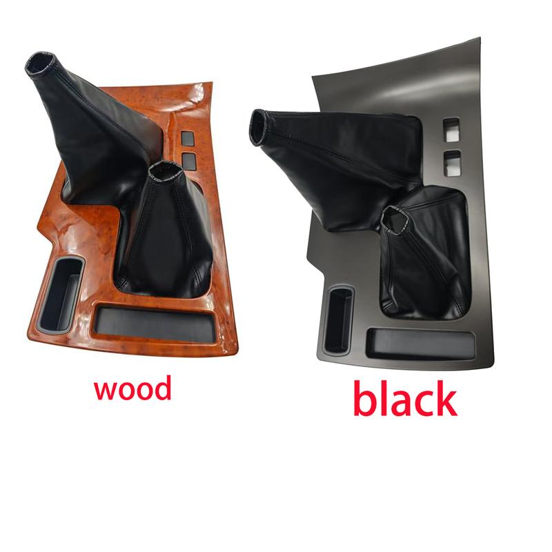 Y1For Toyota LC100 FJ100 For Land Cruiser 100 Center Console Wooden Gear Shifter Penal Trim Replacement MT Interior Accessories