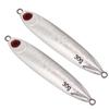 2Pcs Simulation Fish Shape Lure Bait Fishing Tackle Vivid Swimming Posturesilver