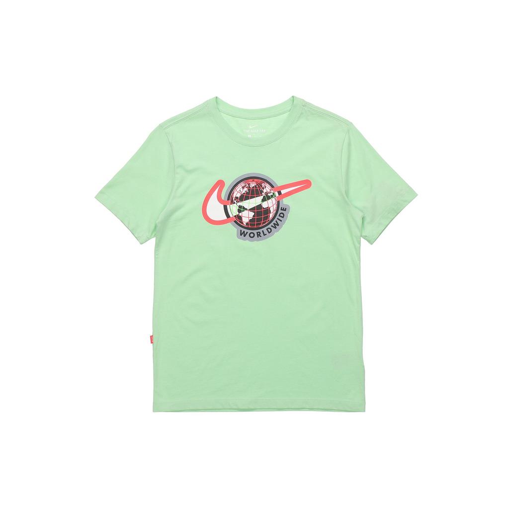 Nike T Shirts Men's Green Crew Neck Moderate Straight Fit CW0387-318