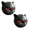 Black Cat Stone Cat Head Sculpture Marble Texture Healing Stones