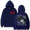 Felpa con Cappuccio Grafica Scarface Film Gangster Stampata Tony Montana Pacino Moda Trendy Cotone Puro Oversize