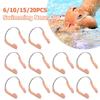 6-20PCS Swimming Nose Clip Anti-Choking Comfortable Waterproof and Non-slip Silicone Steel Wire Nose Clip for Swimming Diving
