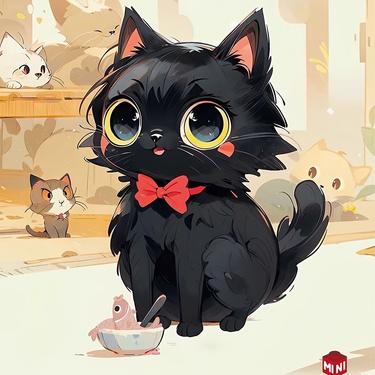 Black Cat Building Blocks Set Cute Pet Animal Model Micro Brick Diy Kit For Adults Creative Home Decor Gift Collectible Toy