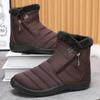 Snow Women's Boots Comfortable Men's Boots Waterproof Women's Shoes Zipper Shoes Couple Soft Fur Women's Winter Boots