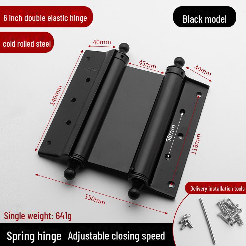 Doppelt öffnende Türscharniere aus Edelstahl: Automatisches Schließen, geräuschlos, strapazierfähig, verstärkte Feder, mehrere Größenoptionen