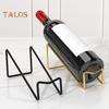 Countertop Wine Rack Iron Wine Bottle Beer Holder Champagne Shelf Drink Display Stand for Home Bar Counter Decor